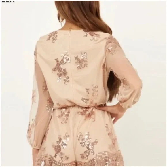 Reverse Sequin Romper - Picture 3 of 7